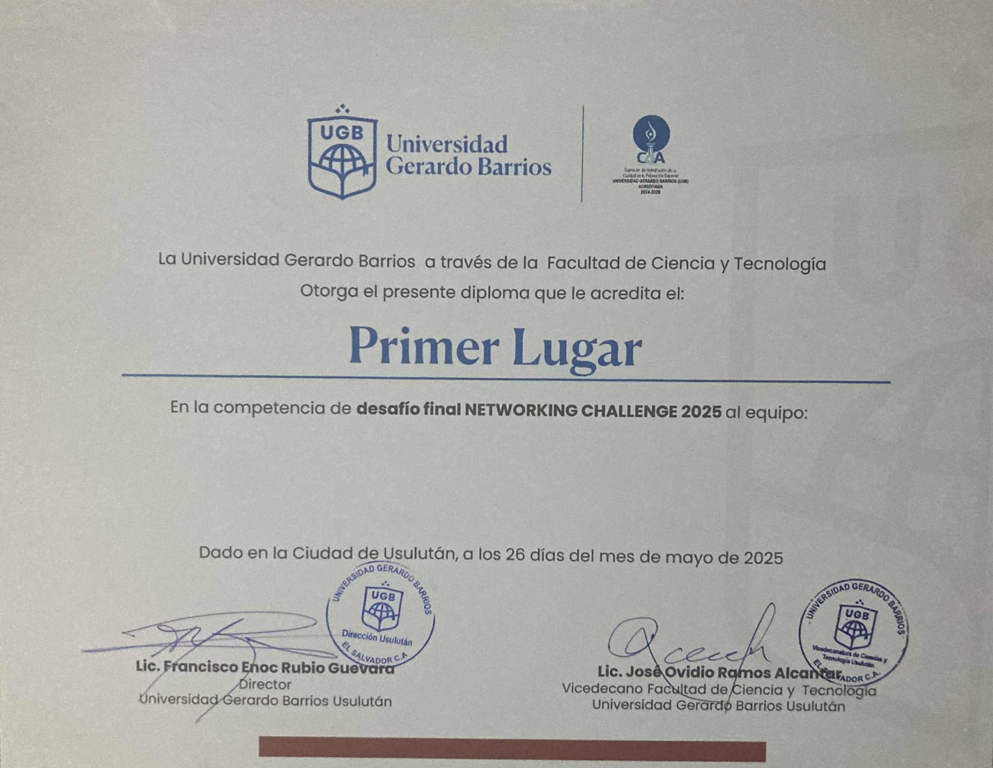 Reconocimiento al Mérito Académico